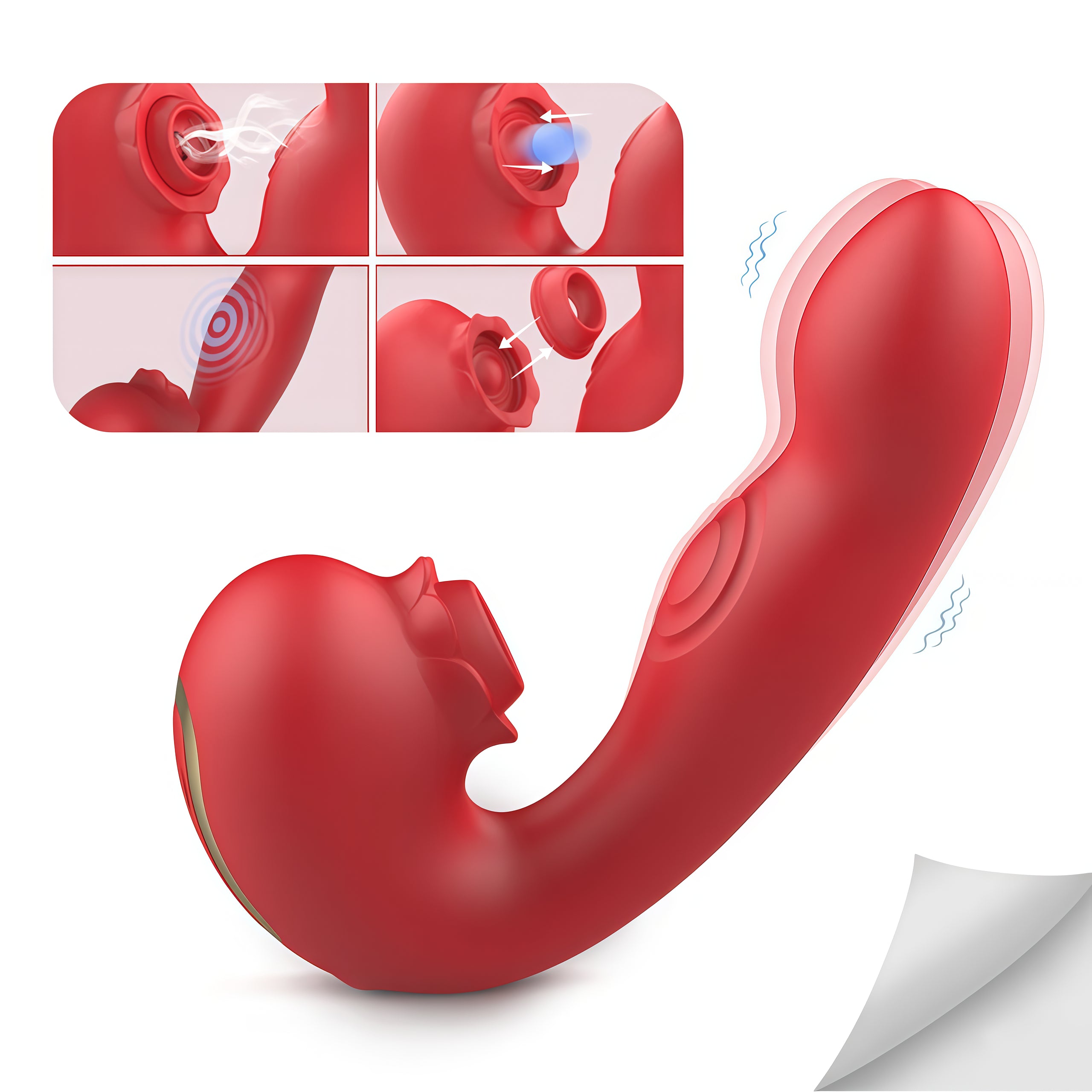Rose Sucking Vibrator for G-Spot & Clitoral Stimulation