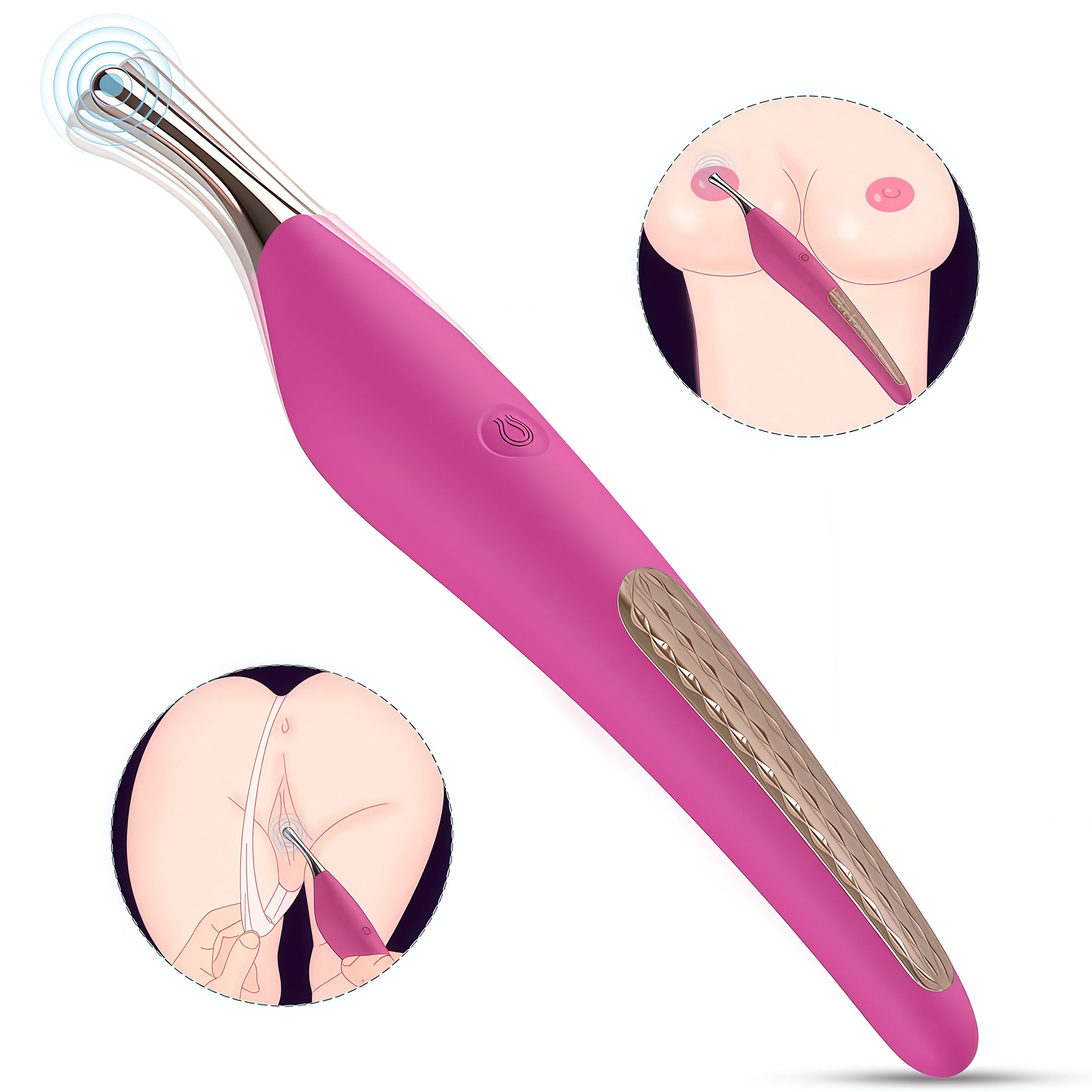 Honey Bean Wand Massager With LED Magic Glow