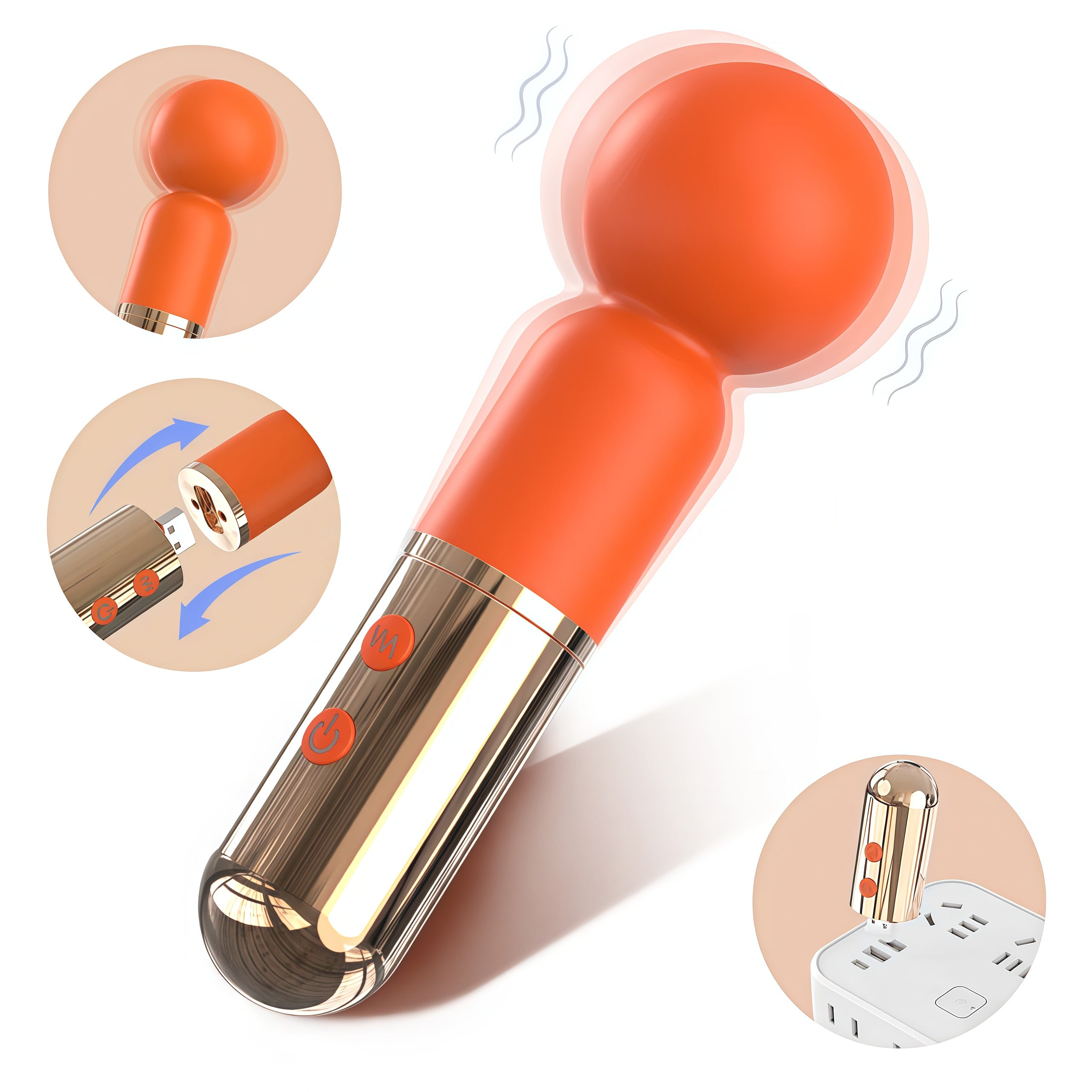 MiniVolt Powerful USB Rechargeable Wand Massager