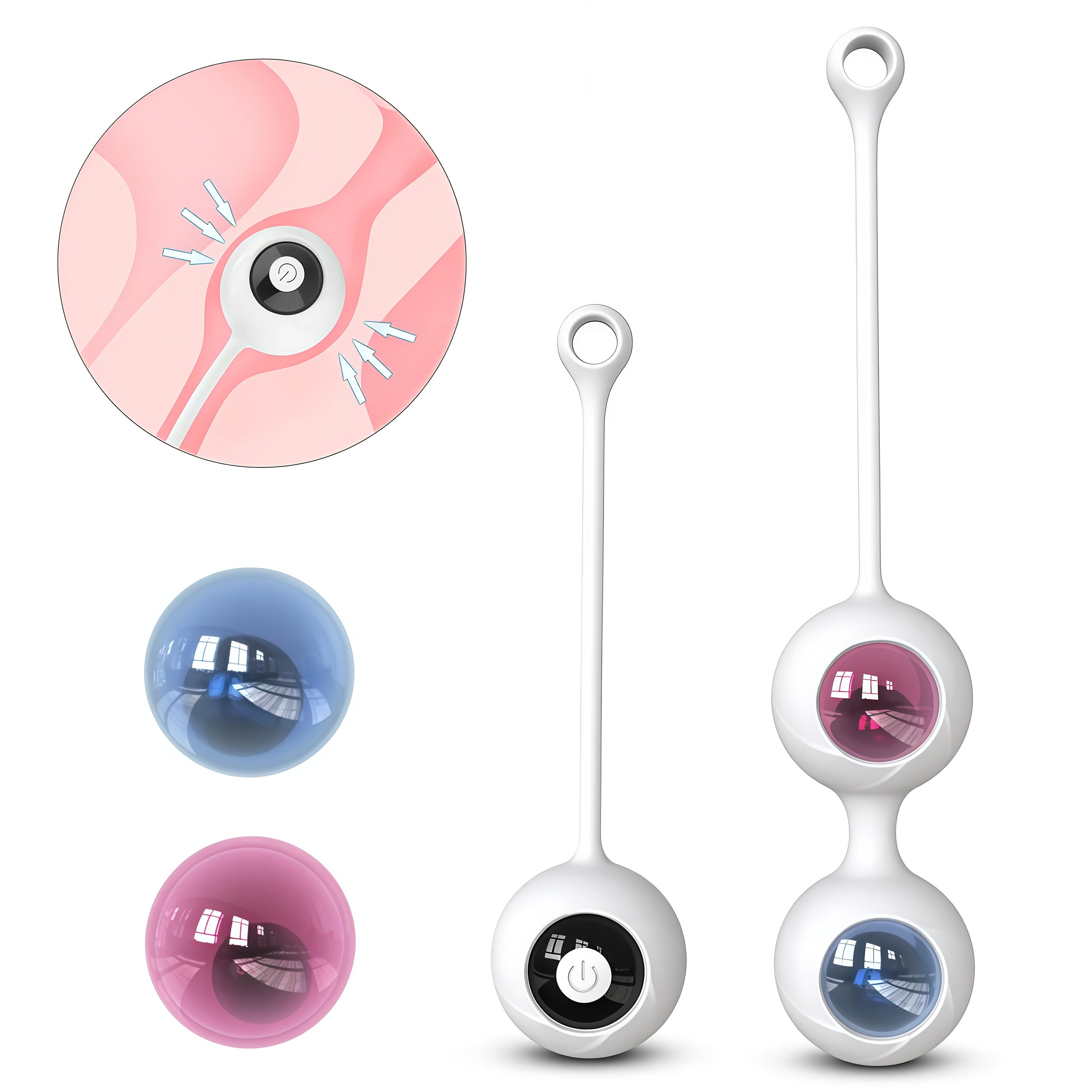 Smart Vibrating Kegel Balls for Pelvic Training & Pleasure