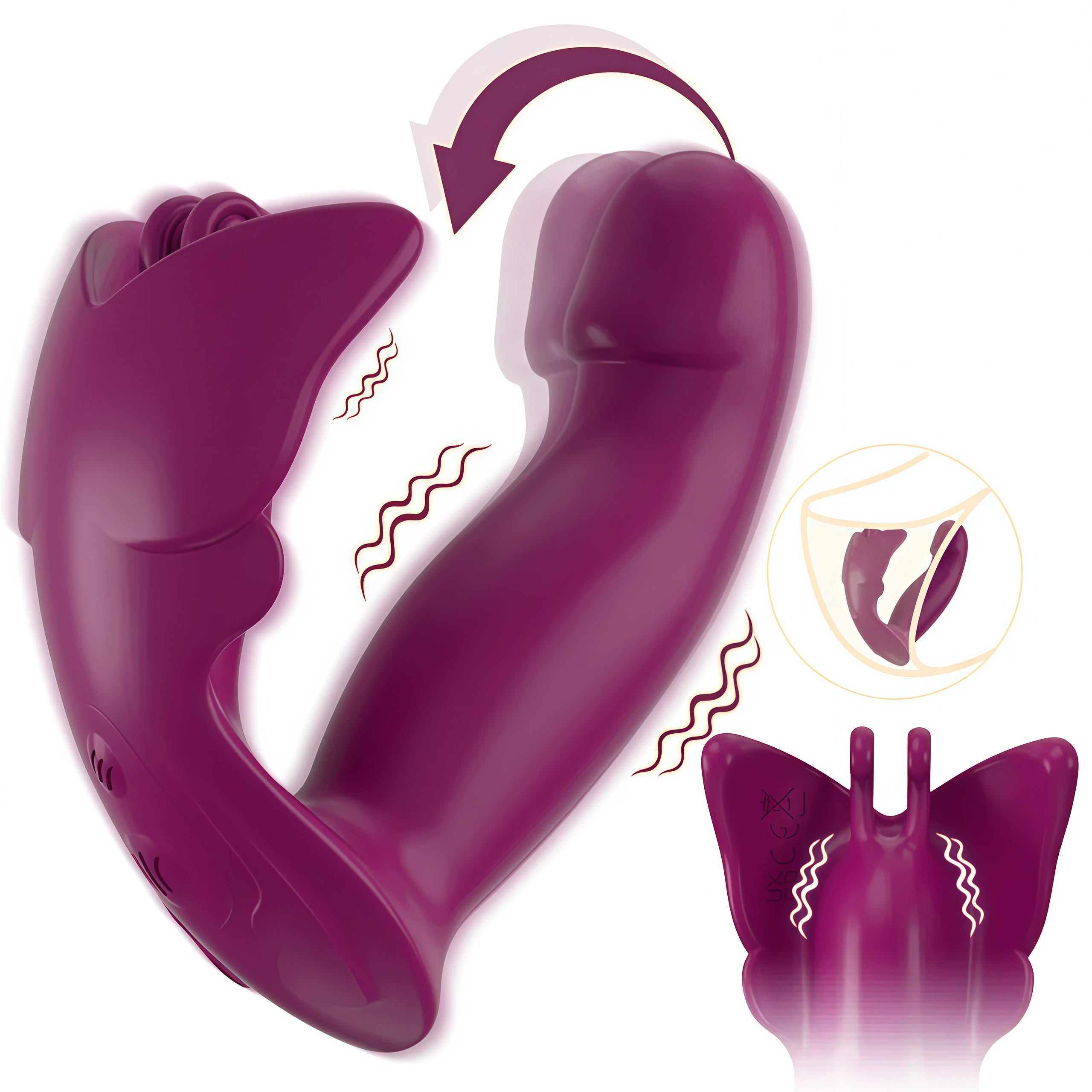 Wearable Butterfly Vibrator for Finger G-Spot Stimulation