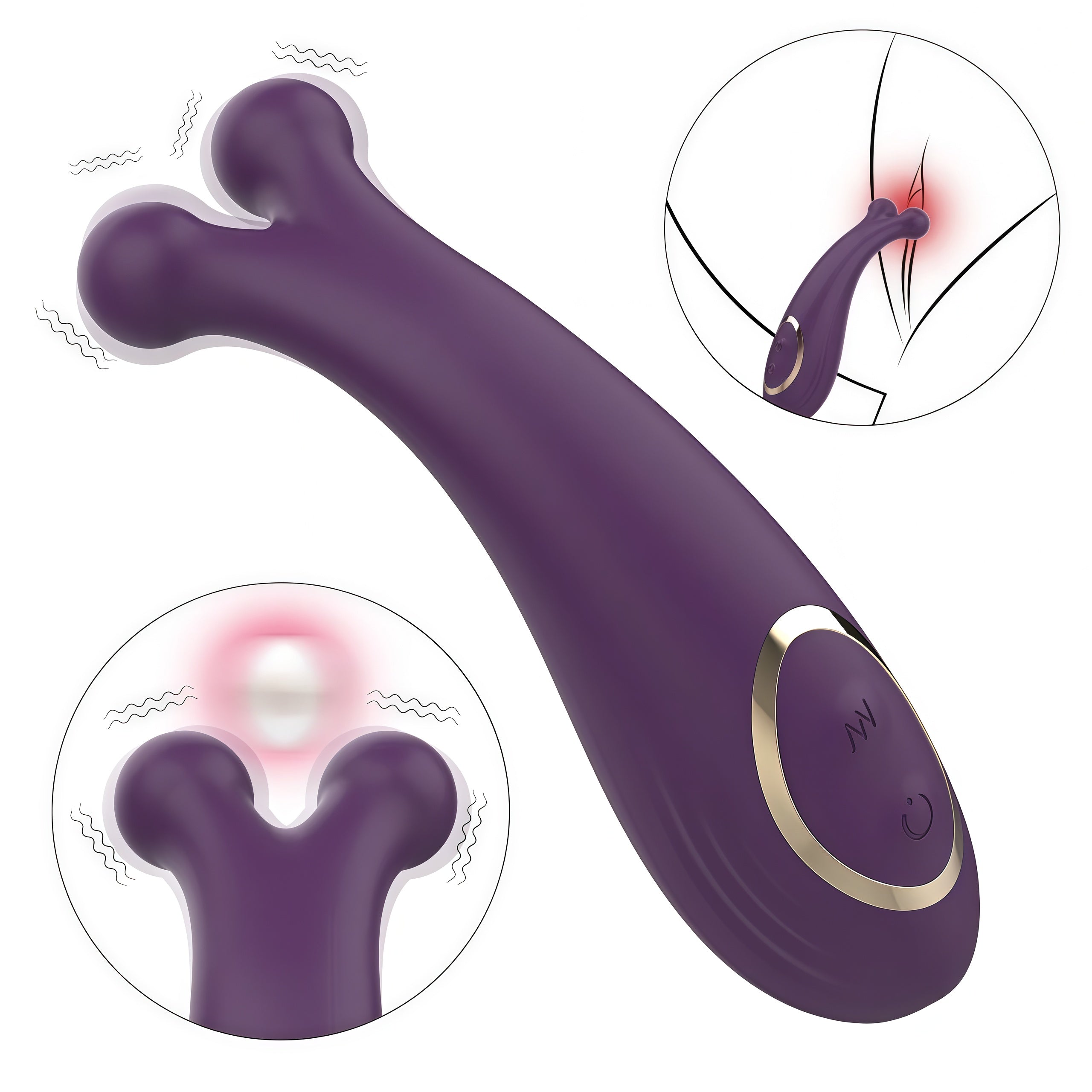 TwinPulse Dual Vibration Body Wand Massager